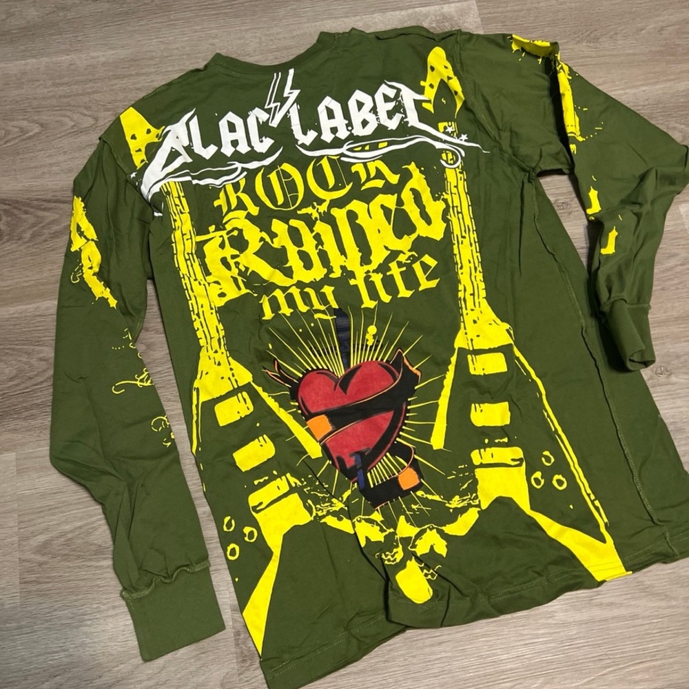 Gothic Ed Hardy style long sleeve t shirt